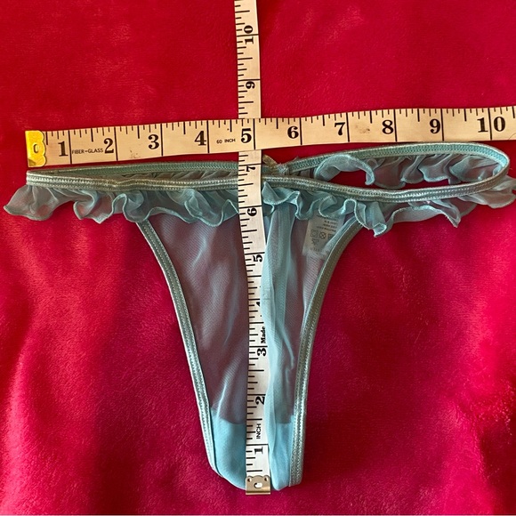 La Senza 2 Piece Baby Blue Sheer Chemise Sleep Shirt Cami Set Size S NWT - Picture 16 of 16